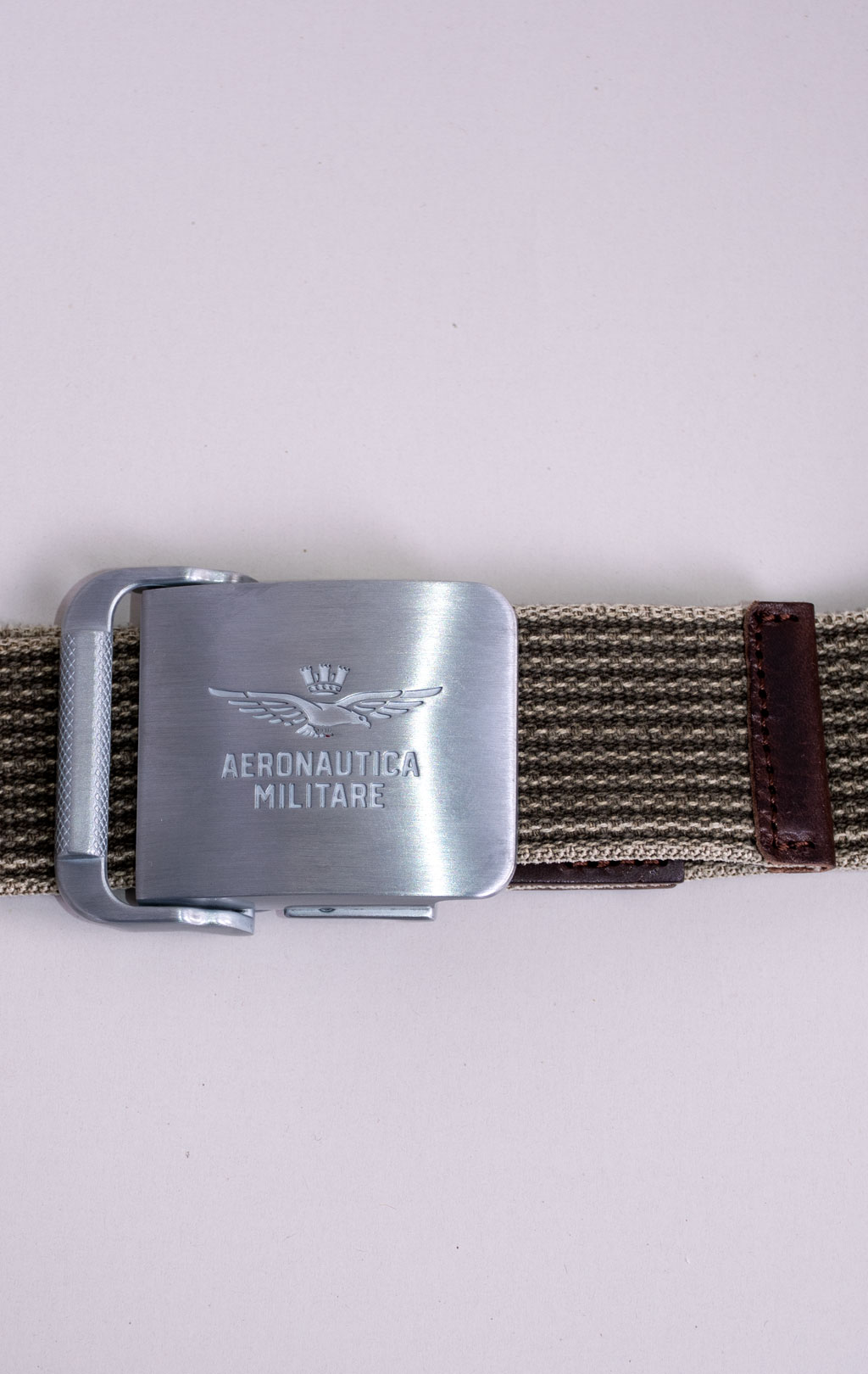 Ремень текстиль/кожа AERONAUTICA MILITARE FW 26/27/IT green musk (CI 0319) 