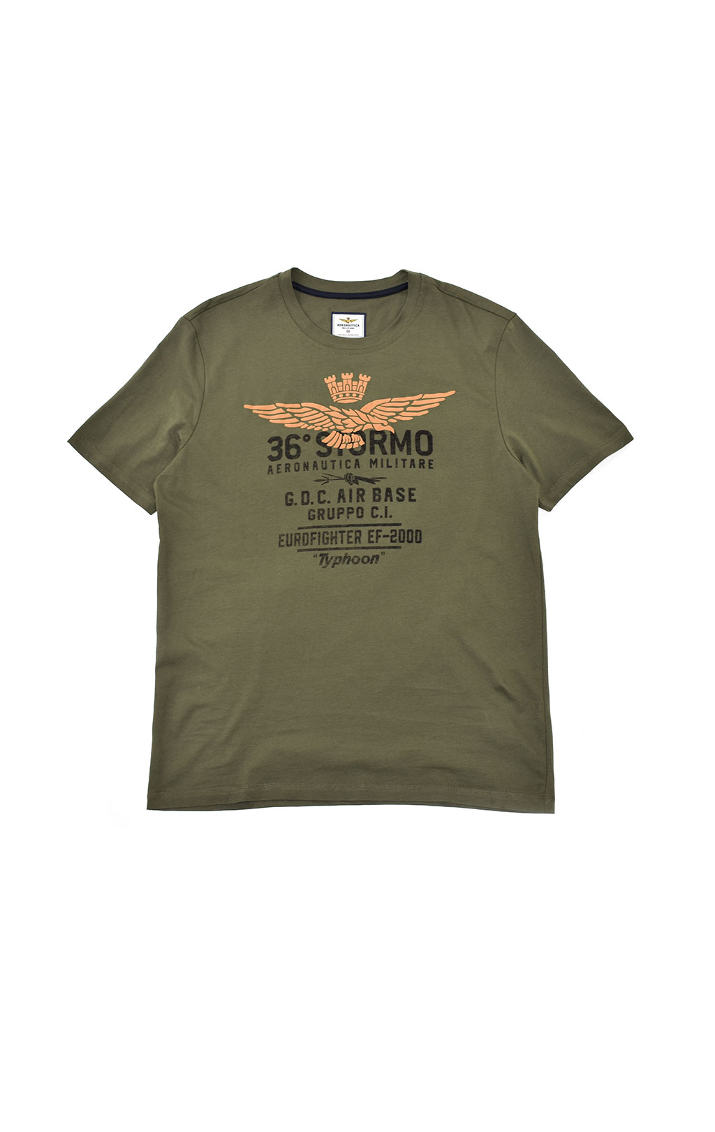 Футболка AERONAUTICA MILITARE SS 21/TR verde scuro (TS 1867) 