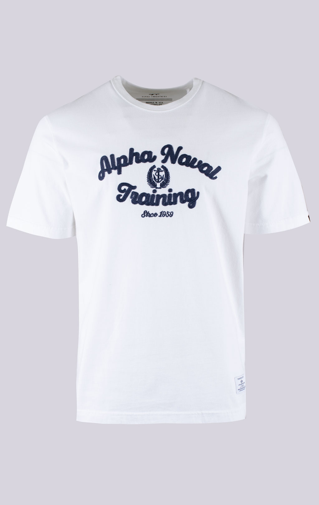 Футболка ALPHA INDUSTRIES ALPHA NAVAL TRAINING TEE SS 24 white 