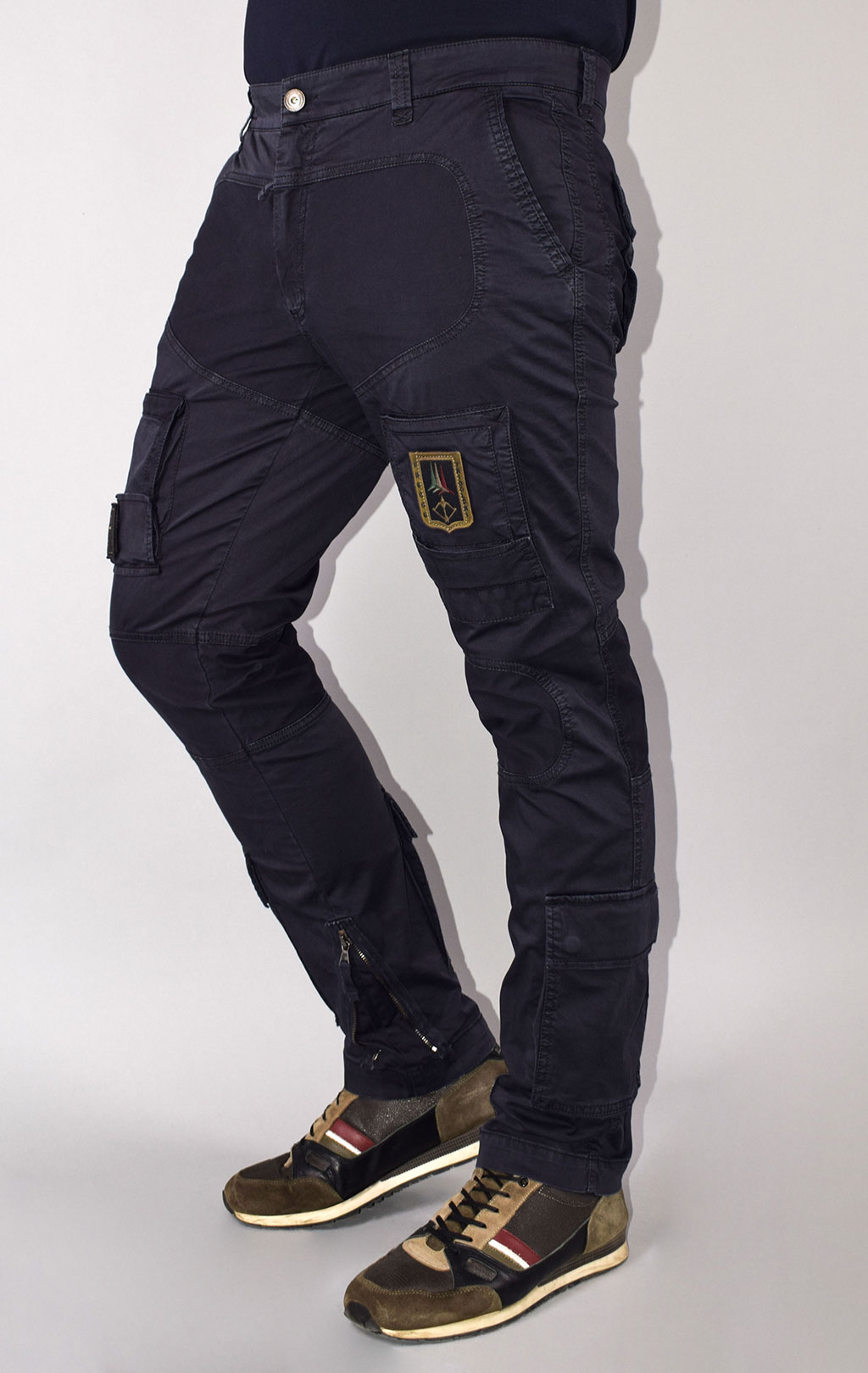 Брюки-карго AERONAUTICA MILITARE big size SS 21/AL blue black (PA 1387) 