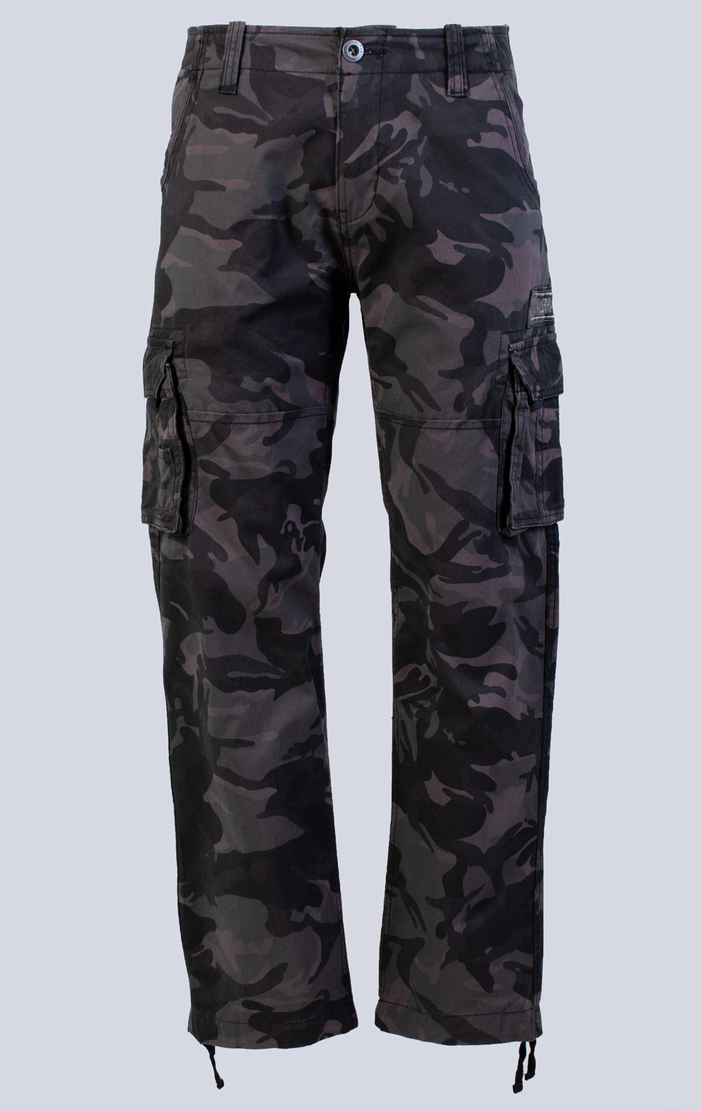 Брюки-карго ALPHA INDUSTRIES JET PANT black camo (#101212) 