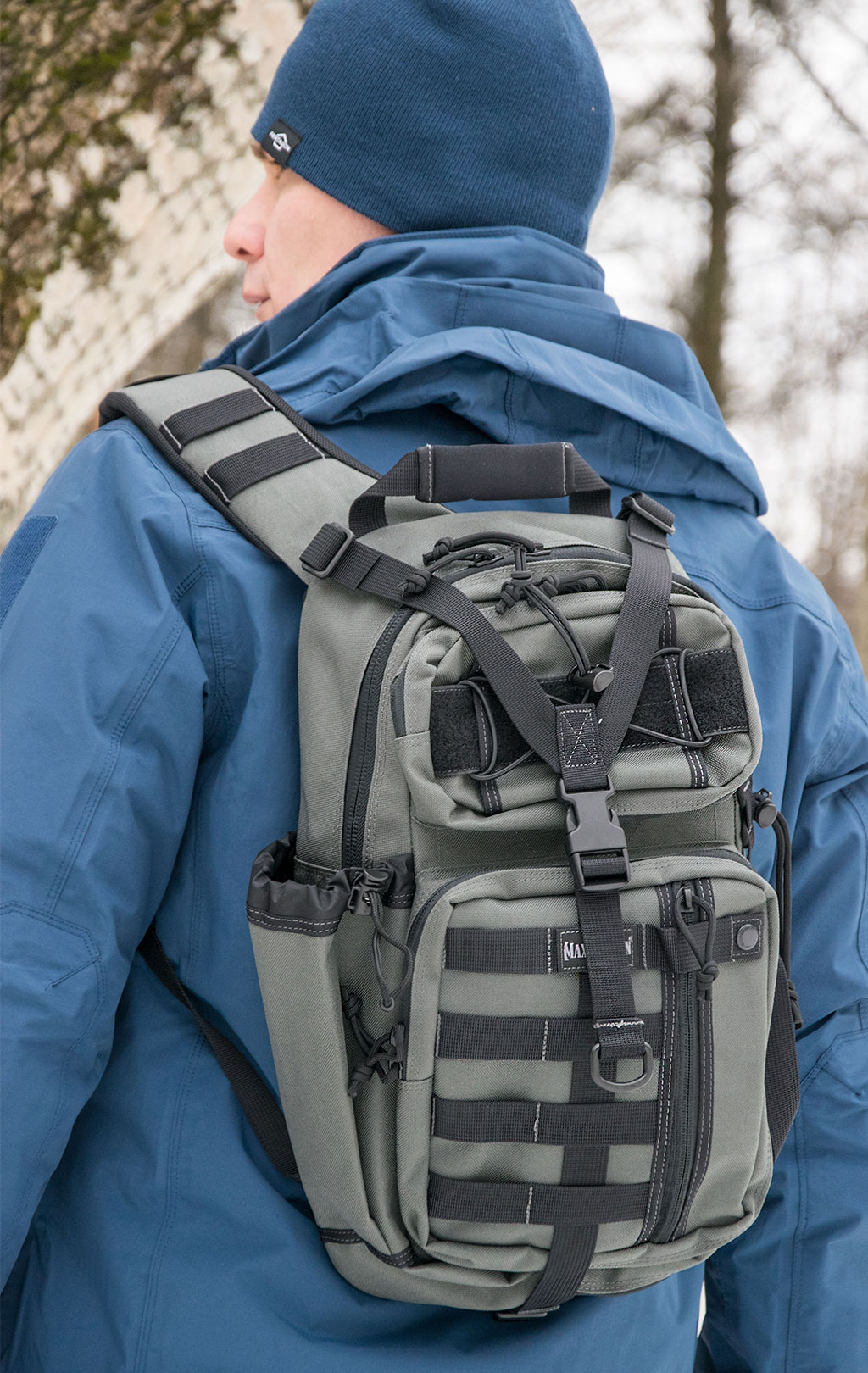 Рюкзак тактический однолямочный Maxpedition SITKA one strap grey wolf 