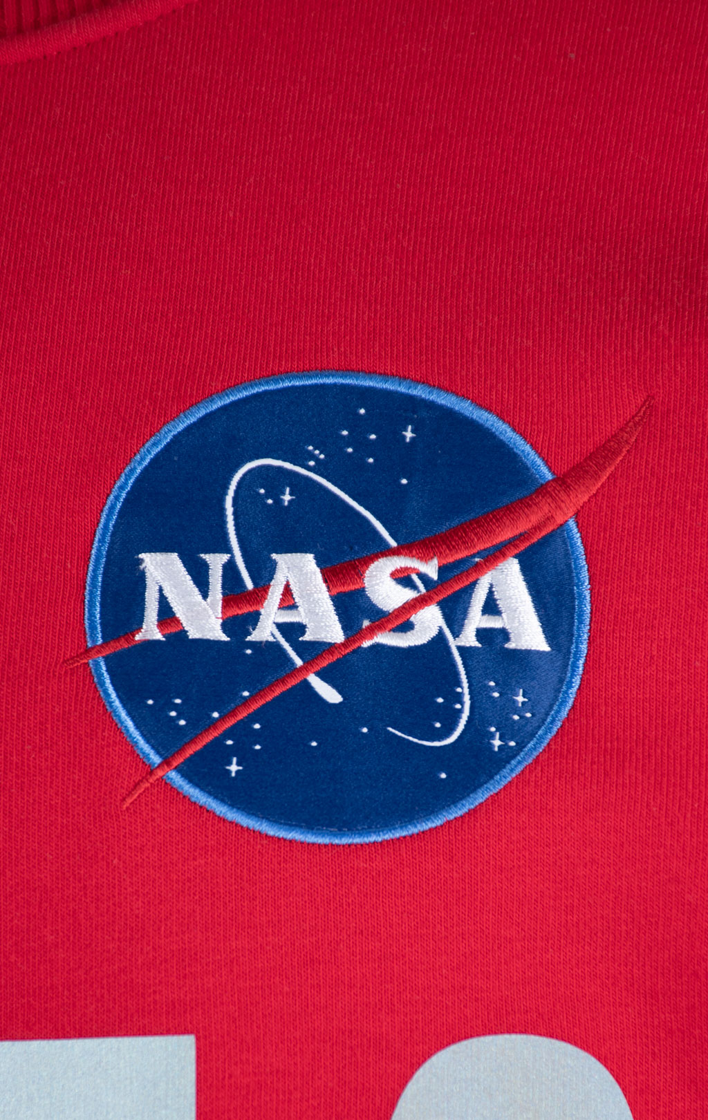 Свитшот ALPHA INDUSTRIES NASA reflective speed red 