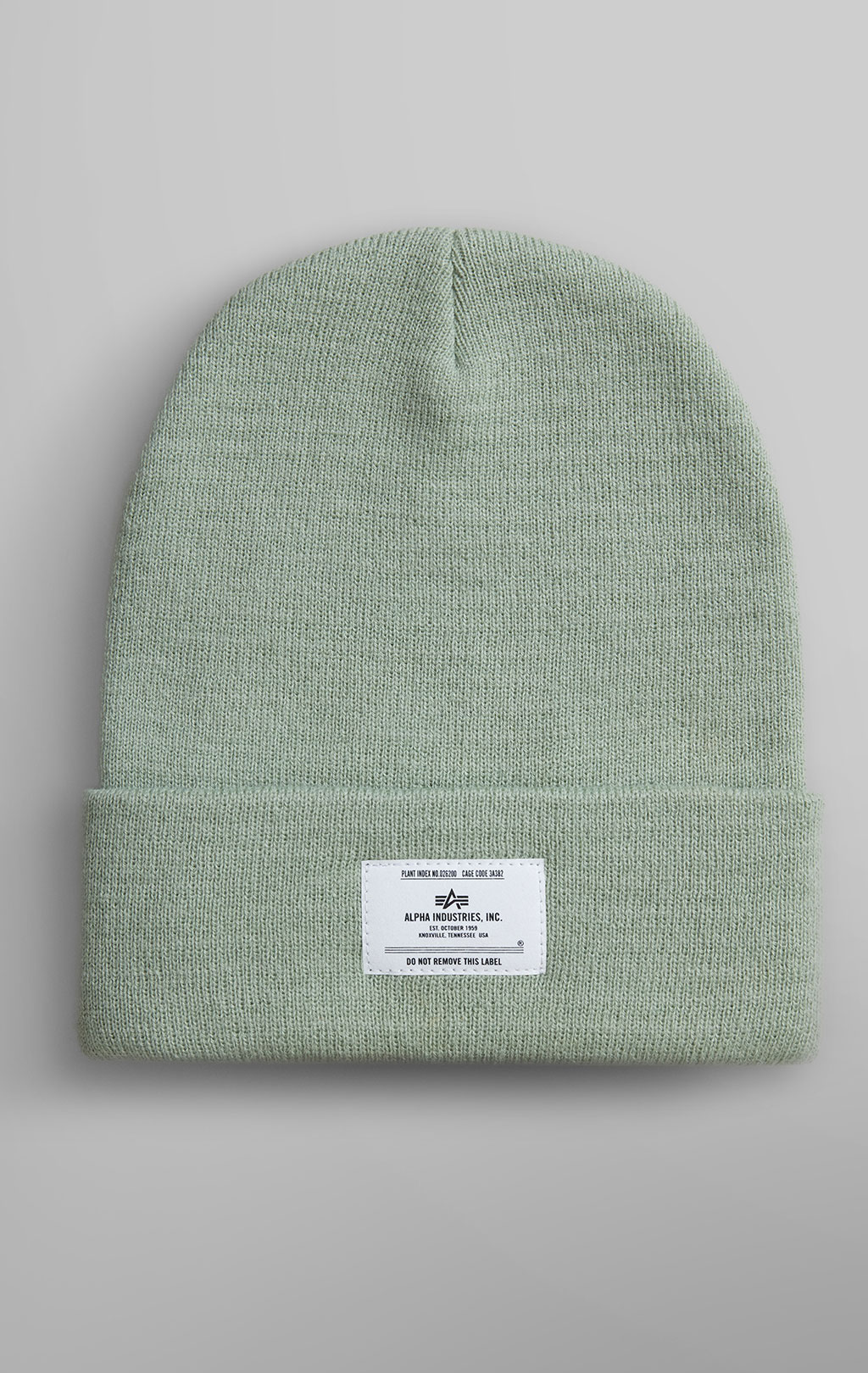 Шапка ALPHA INDUSTRIES ESSENTIAL BEANIE FW 23/24 seafoam 