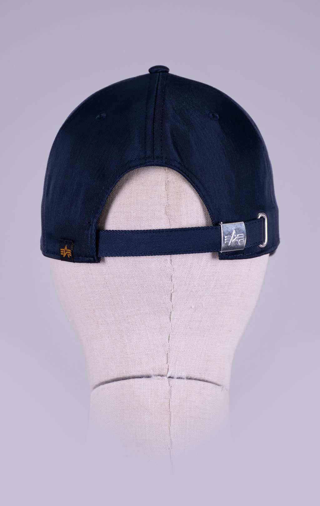 Бейсболка ALPHA INDUSTRIES METAL LABEL CAP rep. blue/chrome 