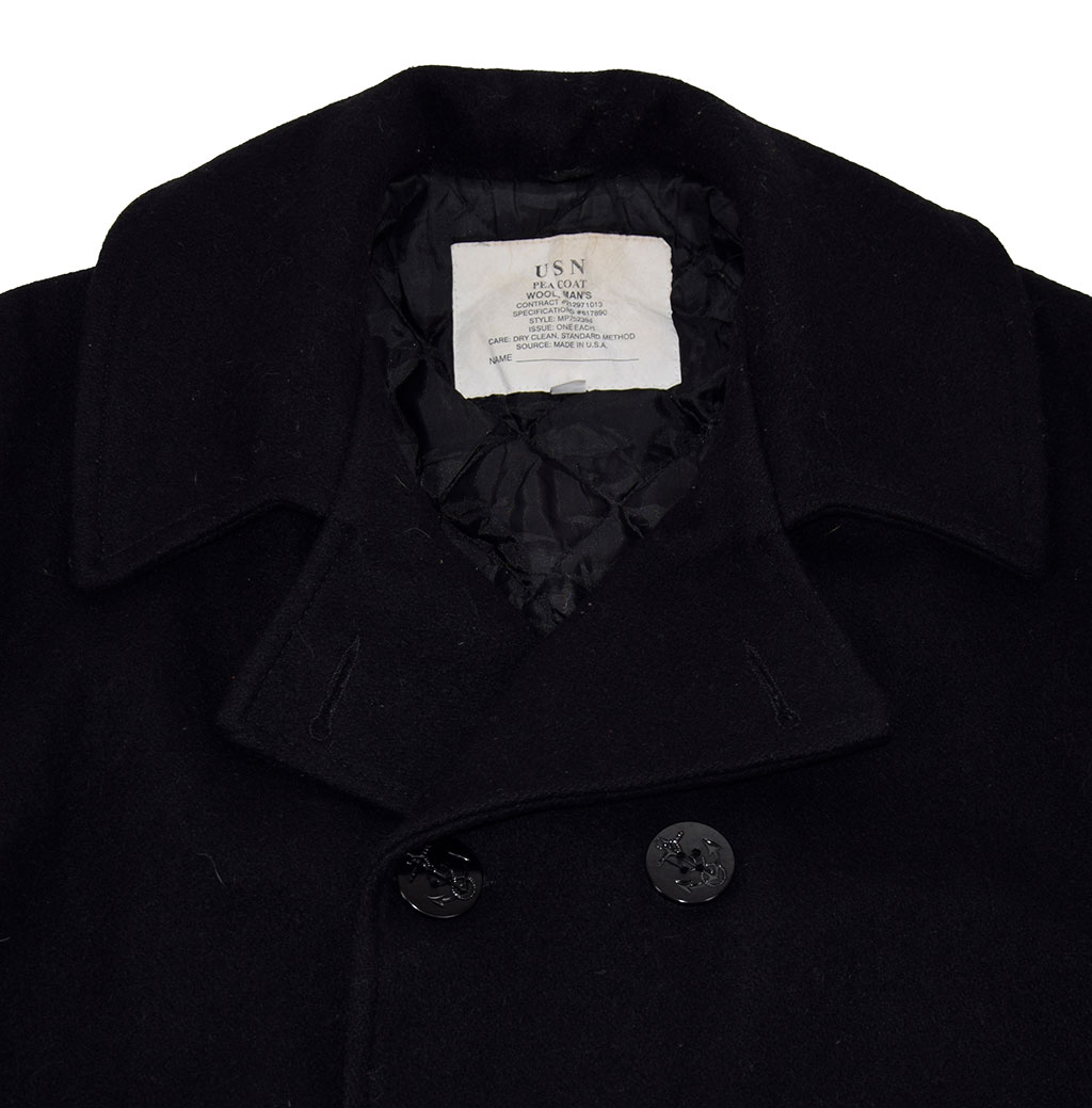 Бушлат морской PEACOAT black б/у США