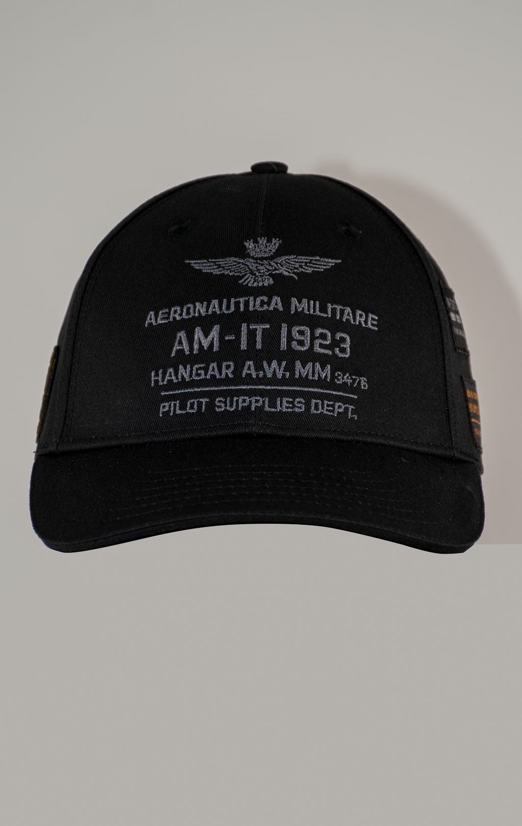 Бейсболка AERONAUTICA MILITARE FW 25/26/CN jet black (HA 1223) 