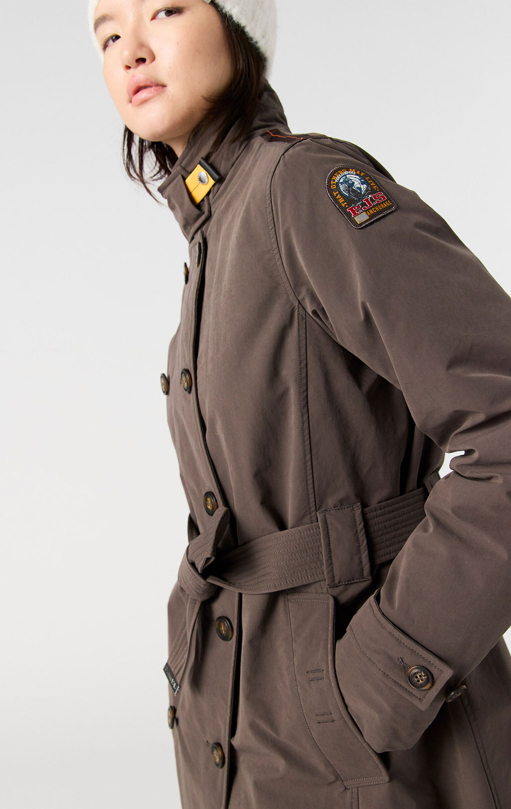 Женский плащ PARAJUMPERS KASSY FW 25/26 earth brown 