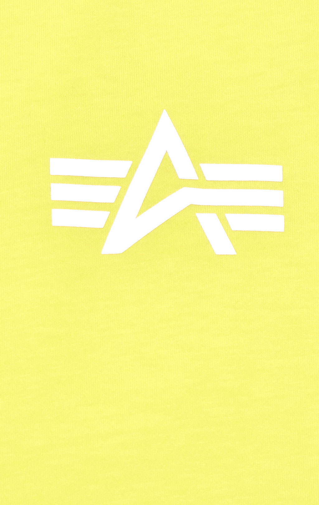 Футболка ALPHA INDUSTRIES REFLECTIVE SMALL LOGO neon yellow 