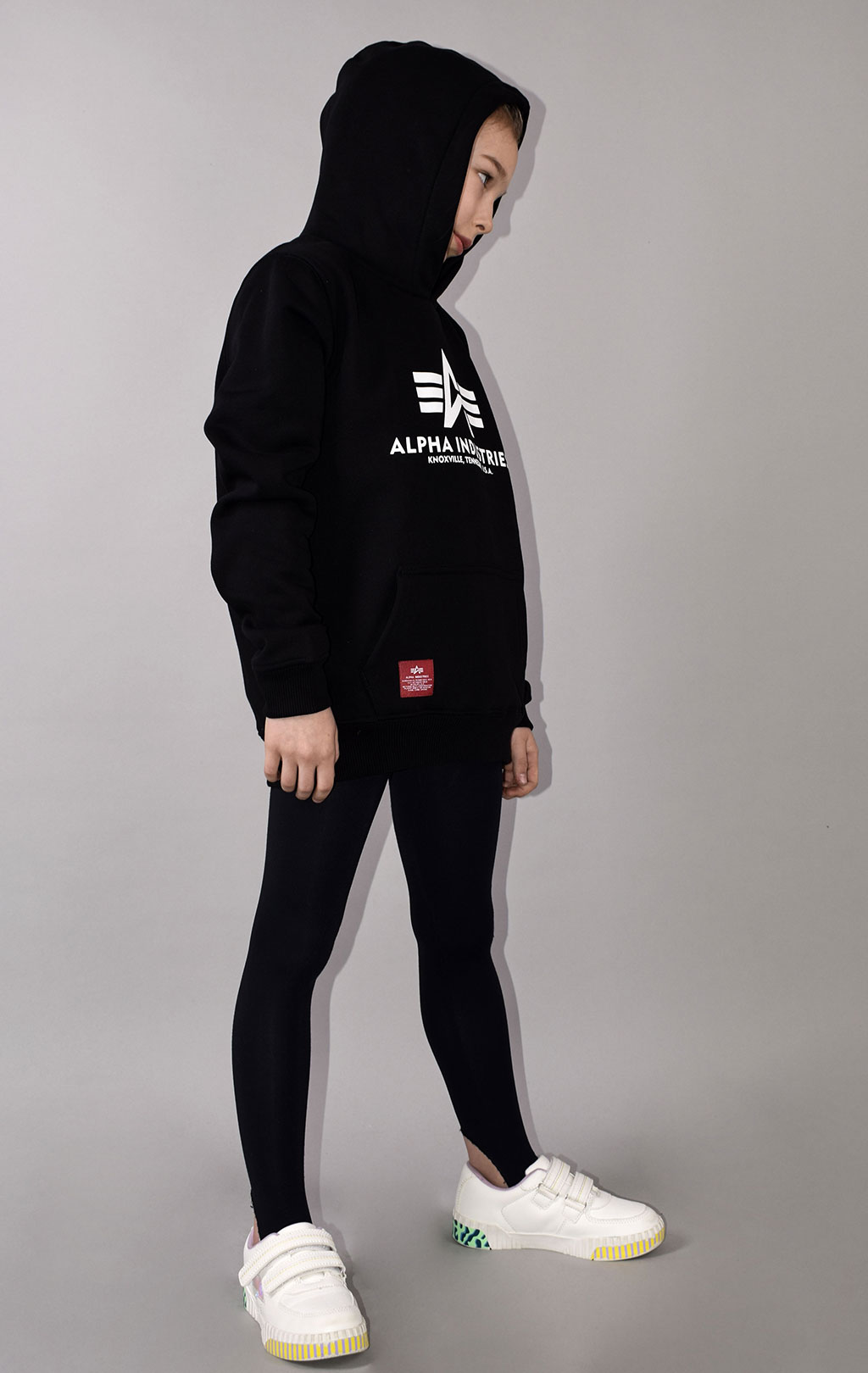 Детская толстовка ALPHA INDUSTRIES BASIC HOODY black 