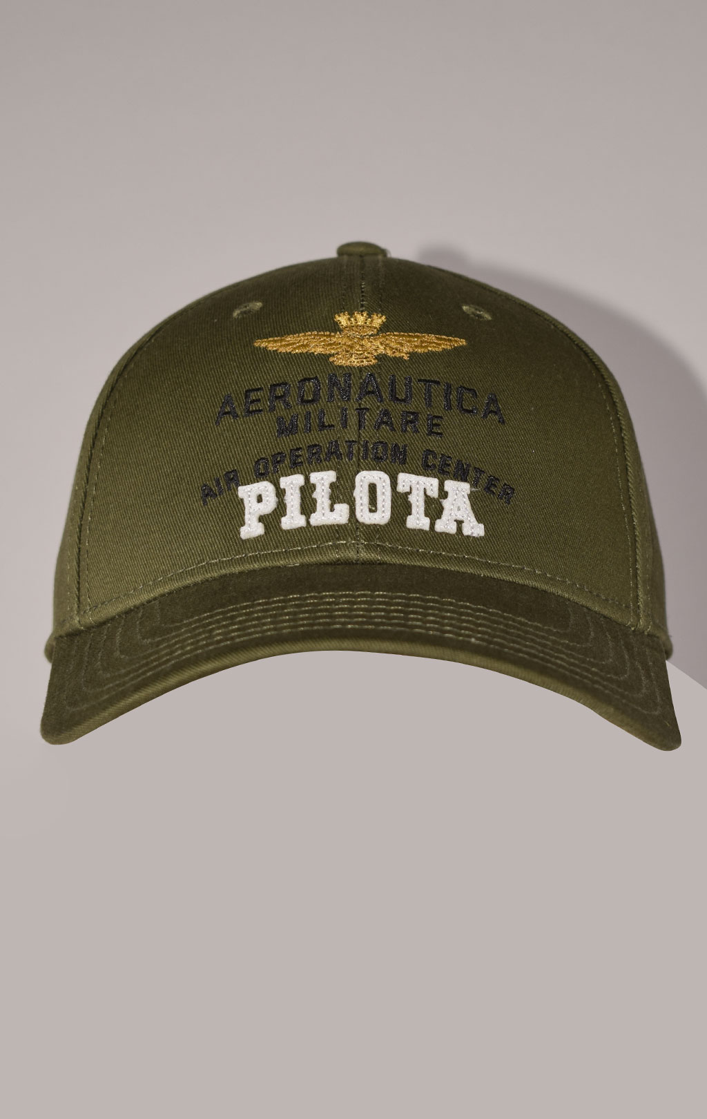 Бейсболка AERONAUTICA MILITARE FW 22/23/CN verde militare (HA 1113)