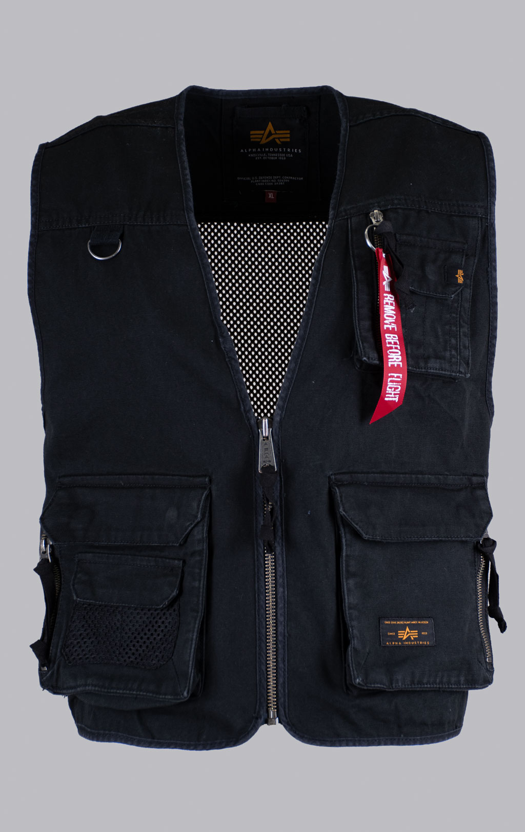 Жилет ALPHA INDUSTRIES MESH UTILITY VEST black 