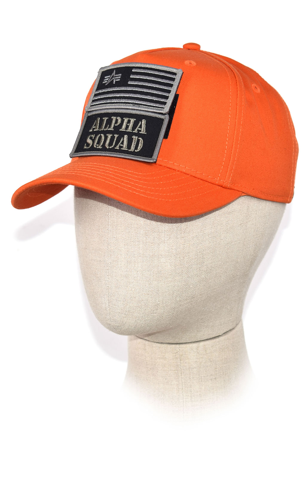 Бейсболка ALPHA INDUSTRIES VELCRO PATCH CAP flame orange 