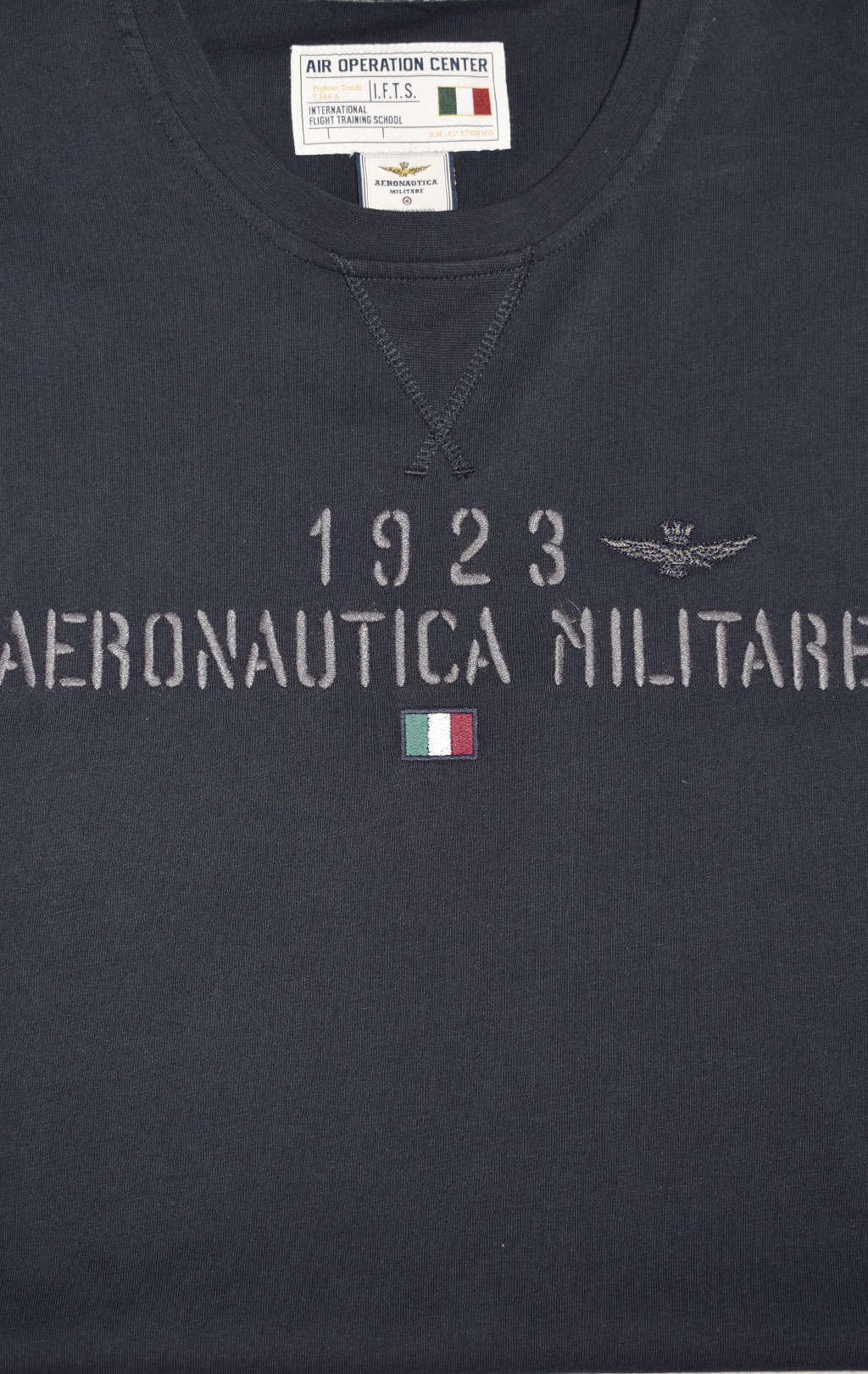 Лонгслив AERONAUTICA MILITARE big size SS 23/TR blue black (TS 2052) 