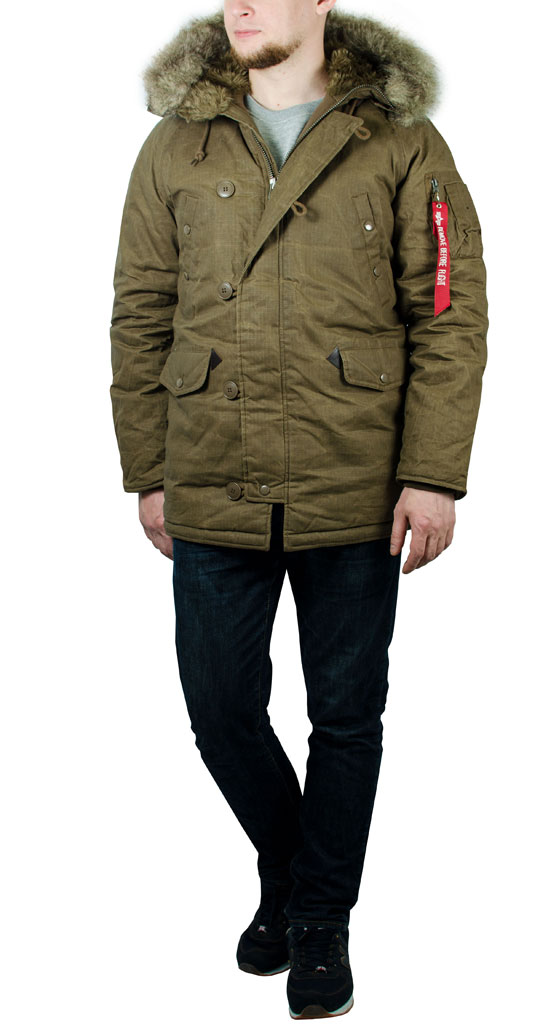 Аляска ALPHA INDUSTRIES W3X N-3B cotton barnstormer brown Аляска ALPHA INDUSTRIES W3X N-3B cotton barnstormer brown