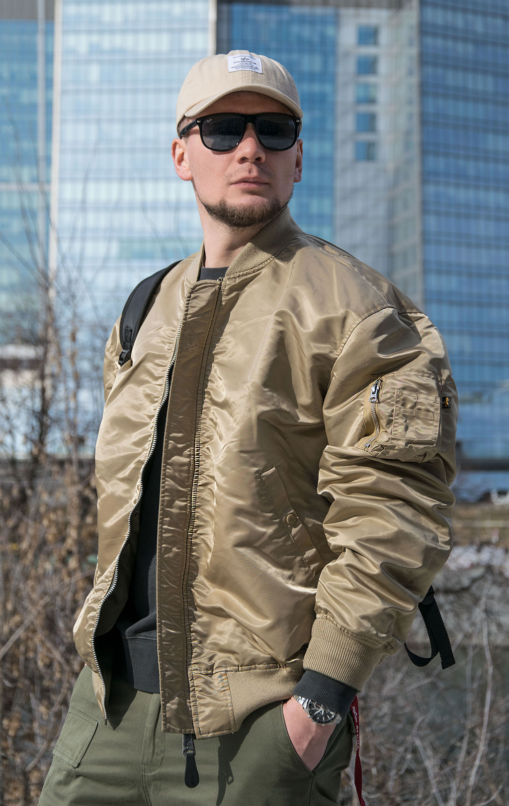 Ветровка ALPHA INDUSTRIES GEN-II FLIGHT JACKET L-2B SS 23 m OG-107 green 