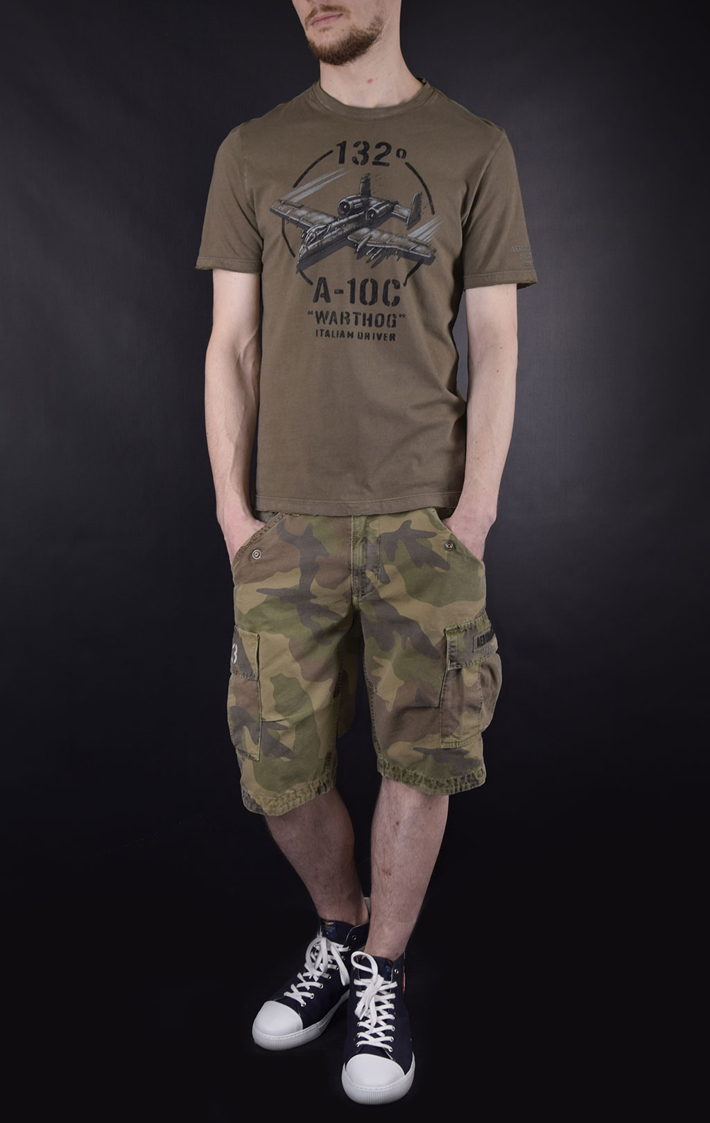 Футболка AERONAUTICA MILITARE SS19 green mountain (TS 1601) 