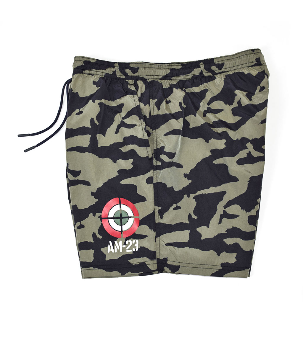 Плавки AERONAUTICA MILITARE SS 20/CN camouflage blue navy/verde militare (BW 190) 