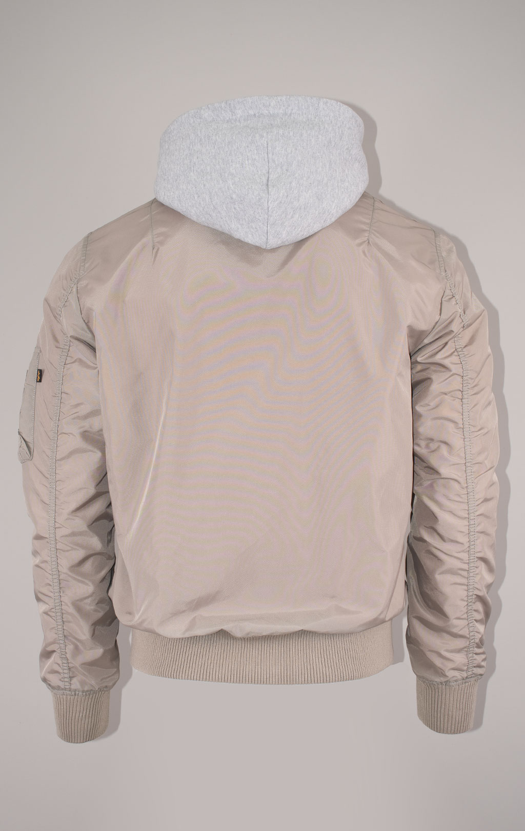 Ветровка-бомбер ALPHA INDUSTRIES TT HOOD MA-1 vintage sand 
