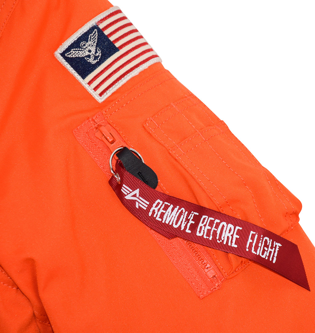 Аляска короткая ALPHA INDUSTRIES POLAR SV flame orange 