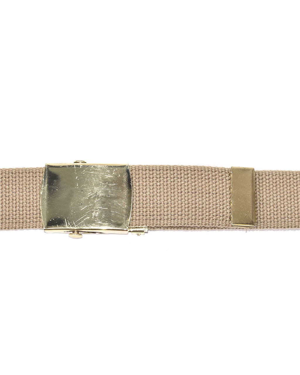 Ремень брючный брезент gold buckle khaki Голландия
