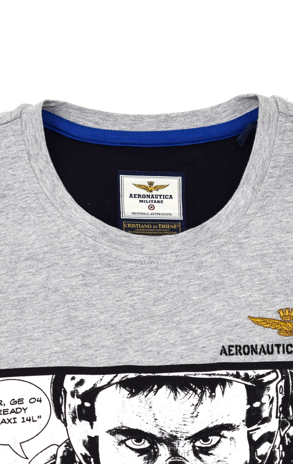 Футболка AERONAUTICA MILITARE SS 21/TR grigio melange (TS 1864) 