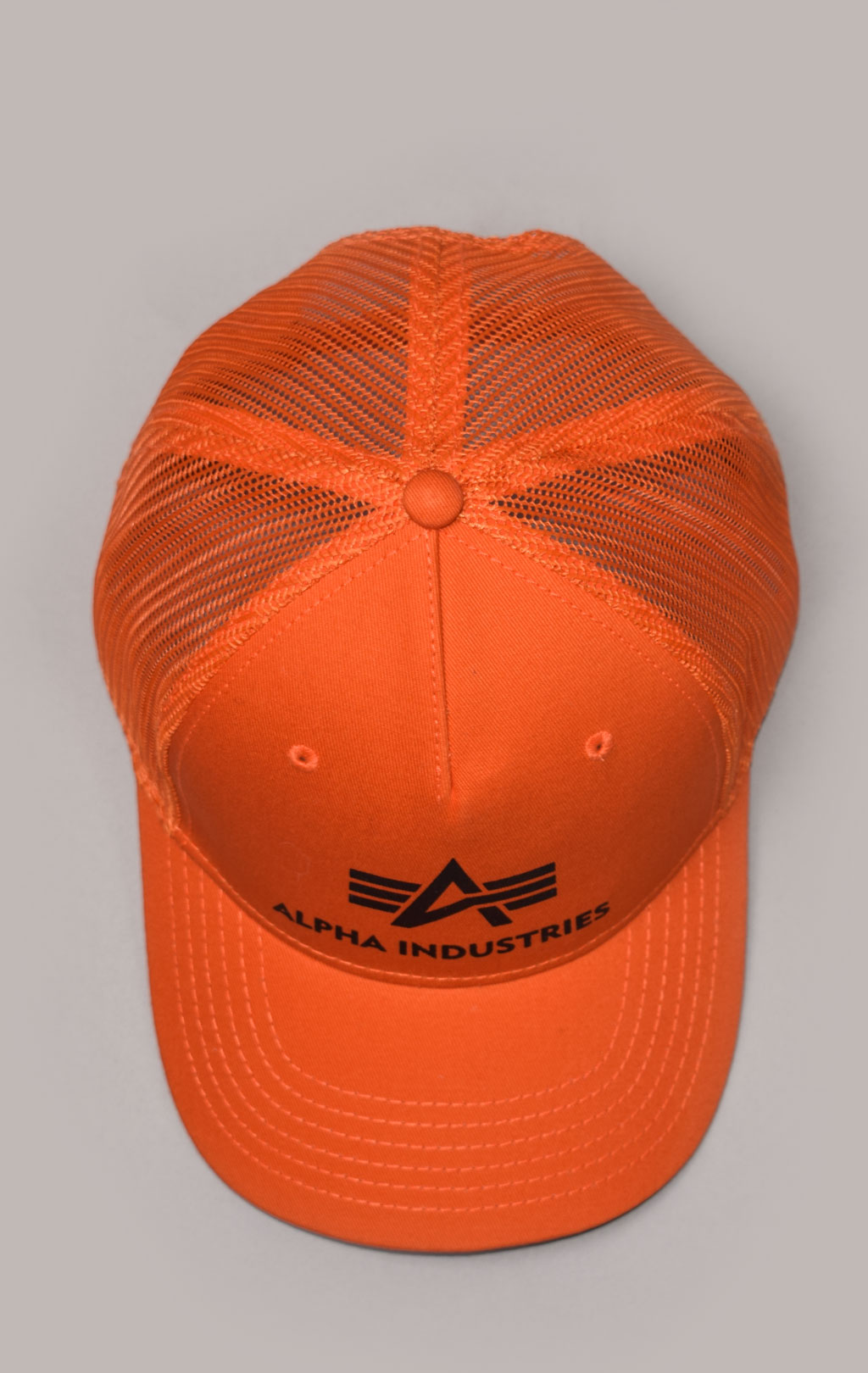 Бейсболка ALPHA INDUSTRIES BASIC TRUCKER CAP flame orange 