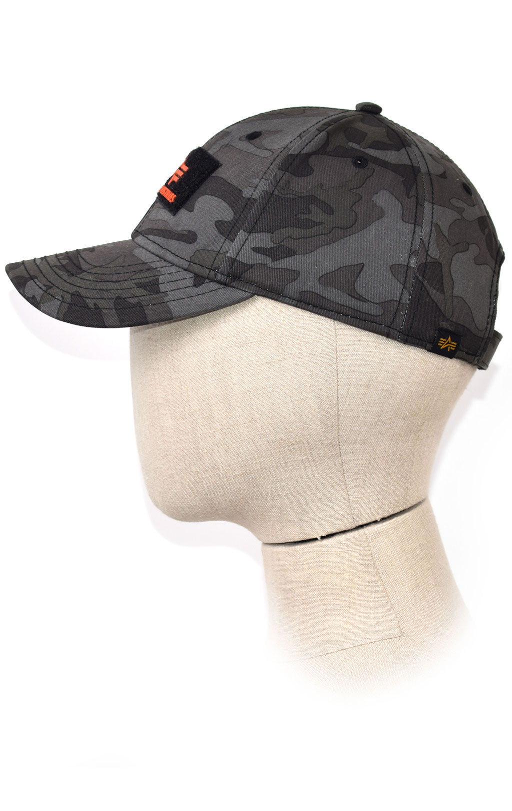 Бейсболка ALPHA INDUSTRIES VELCRO CAP II black camo 