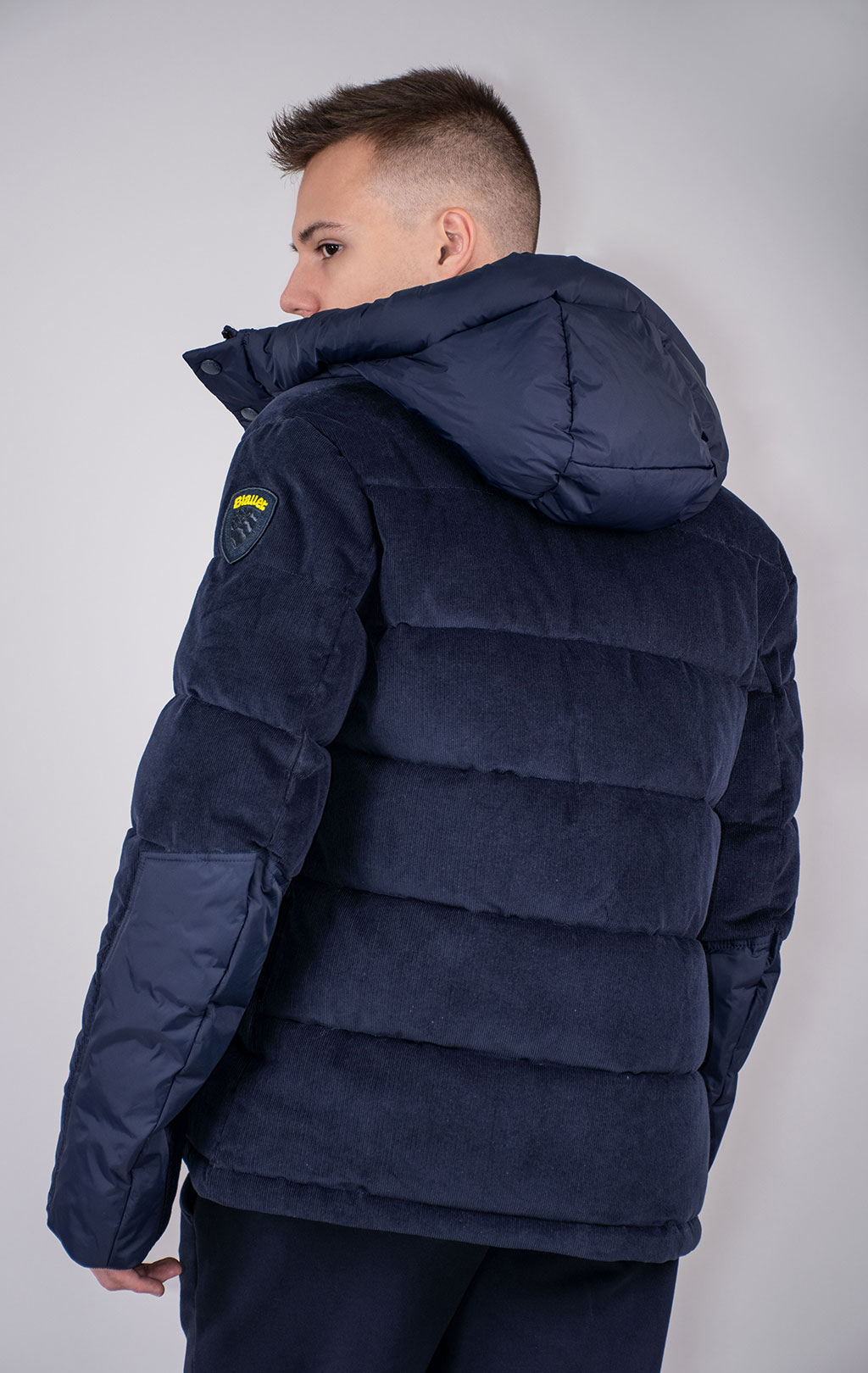 Куртка-пуховик BLAUER FARGO вельвет FW 24/25 blue (CO2115) 