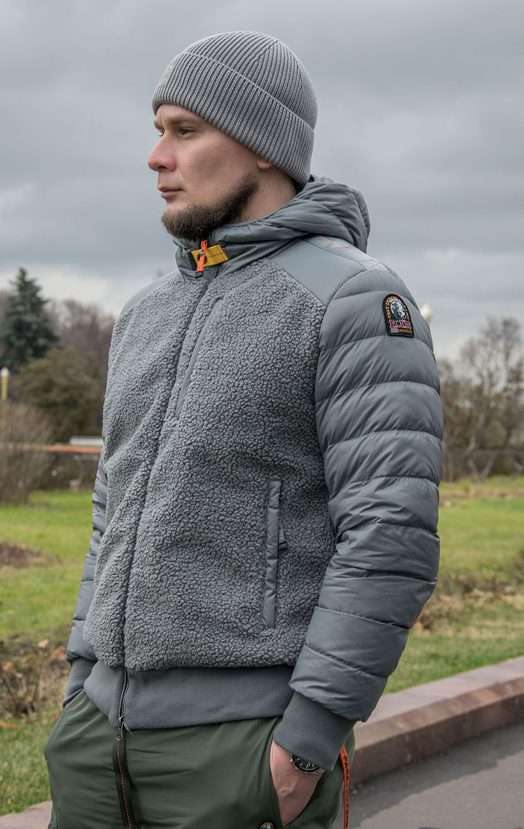 Толстовка утеплённая PARAJUMPERS RHINO флис FW 21/22 magnet 