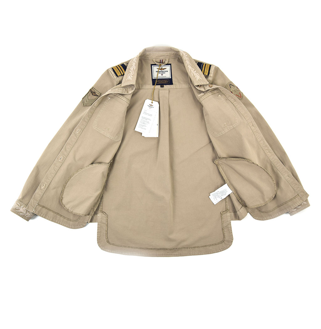 Женская ветровка лёгкая AERONAUTICA MILITARE SS19 beige (AB 1757) 