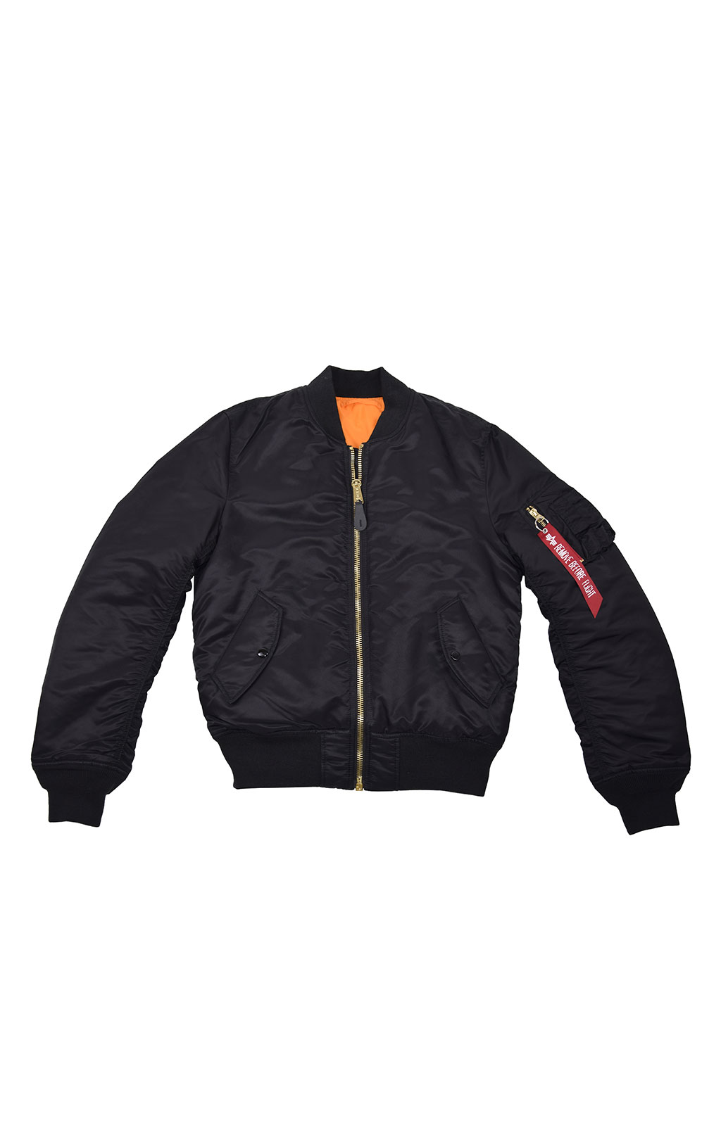 Бомбер ALPHA INDUSTRIES SLIM FIT MA-1 black 