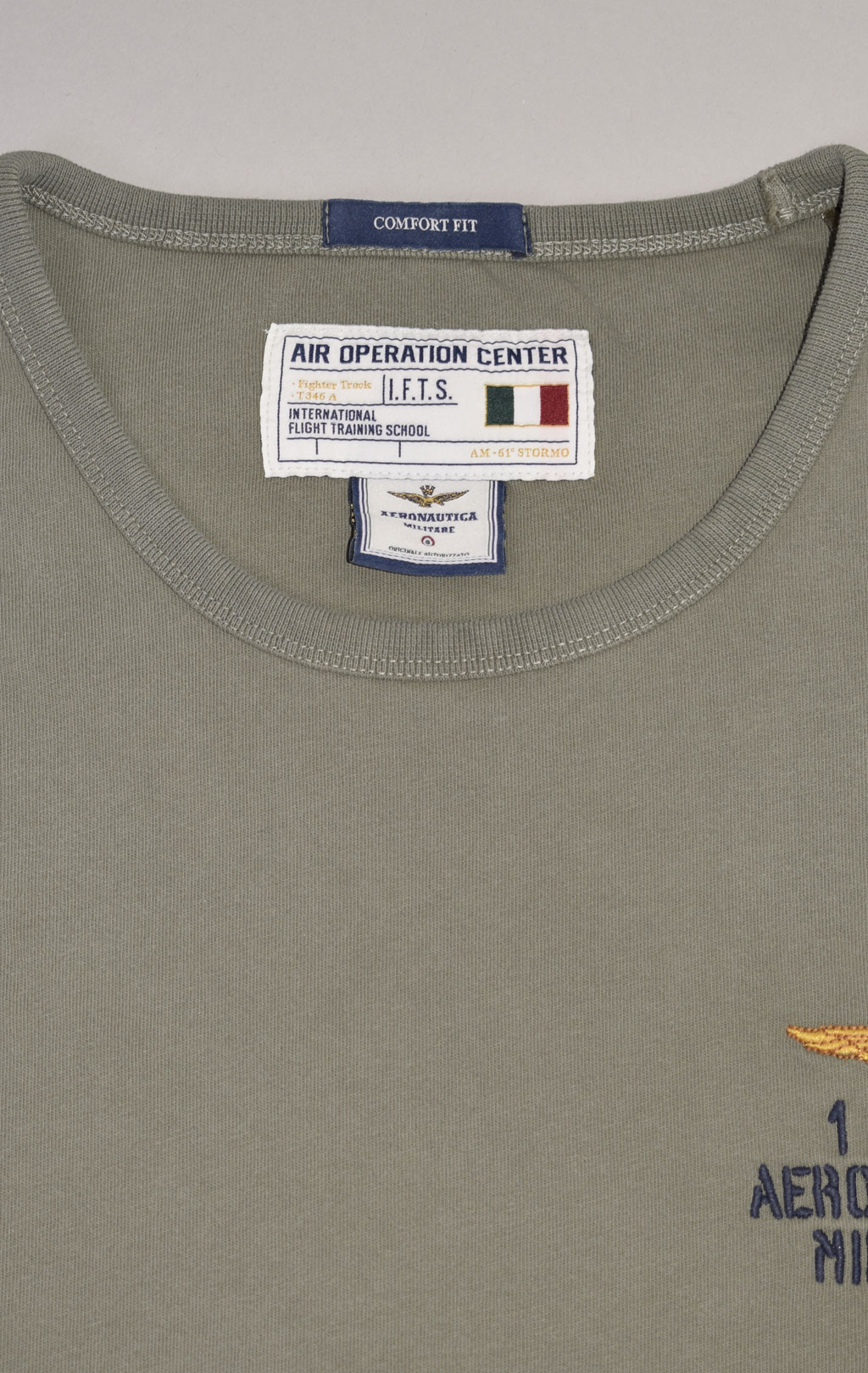 Футболка AERONAUTICA MILITARE SS 23/TR verde militare (TS 2053) 