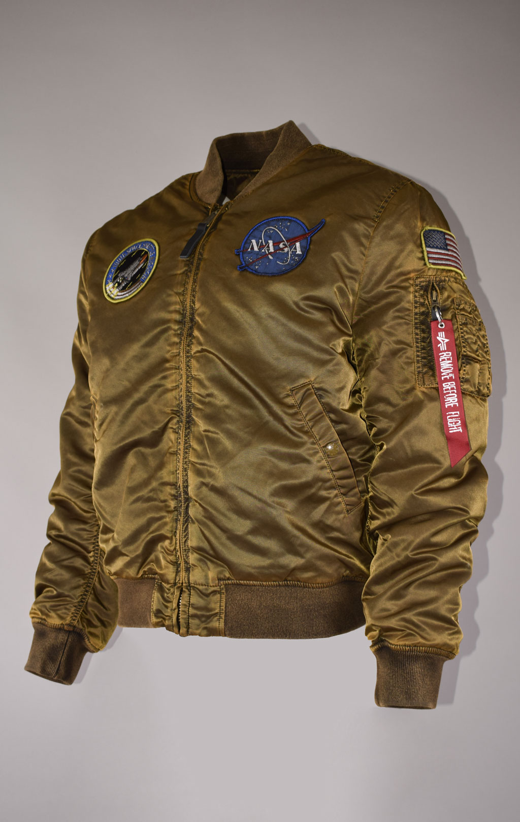 Бомбер ALPHA INDUSTRIES VF NASA BATTLEWASH MA-1 washed orange 