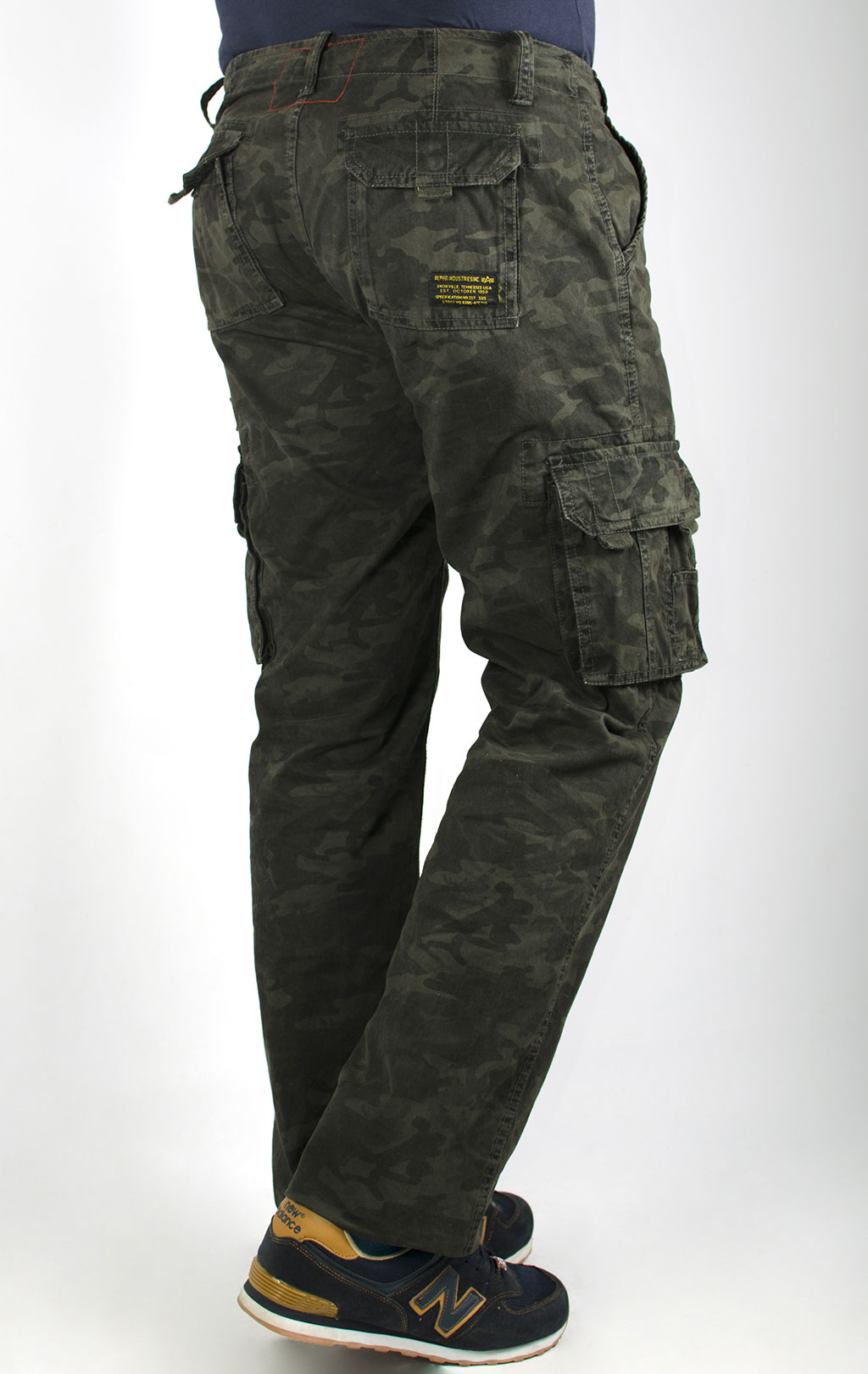 Брюки-карго ALPHA INDUSTRIES JET PANT big size black camo (#101212) 