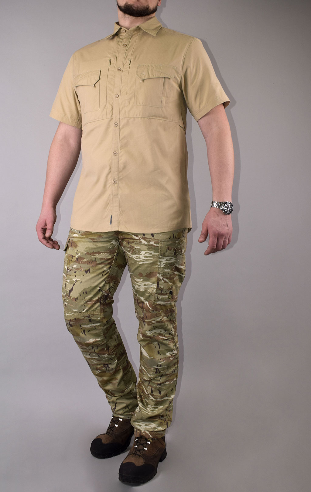 Рубашка Pentagon PLATO полиэстер короткий рукав khaki 02019 