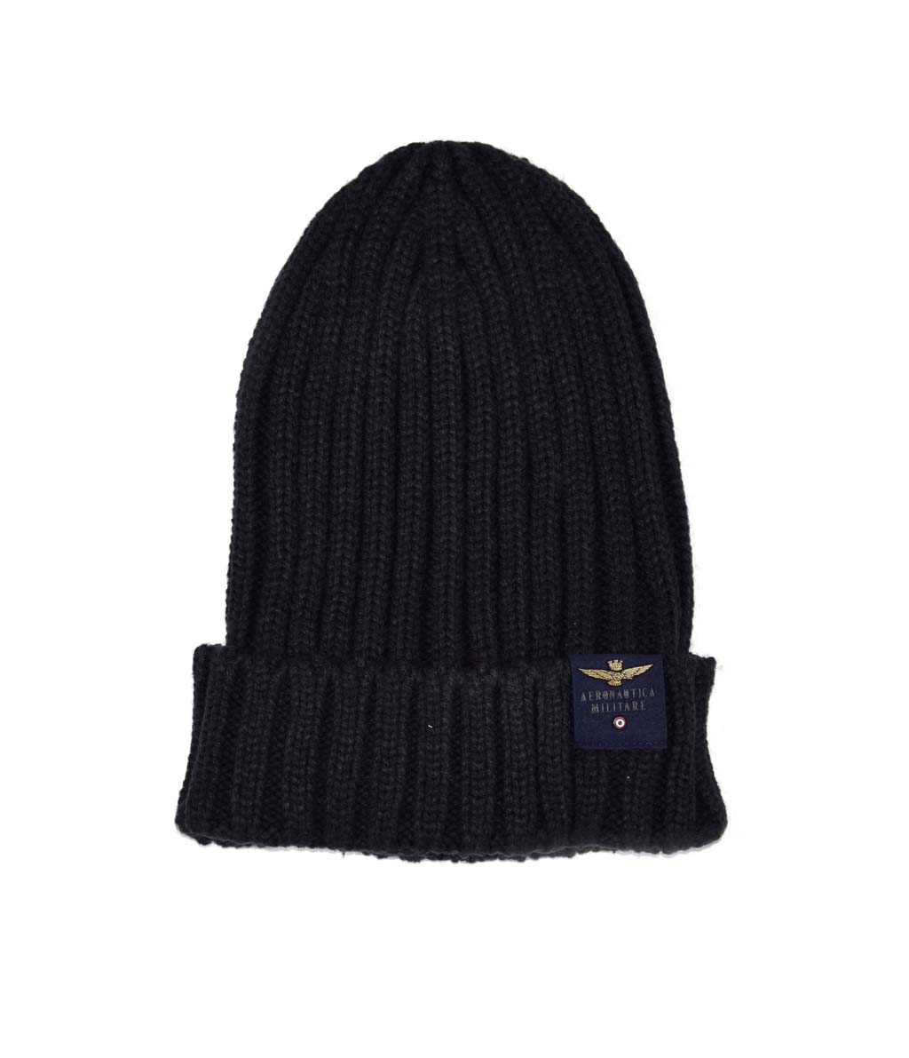 Шапка вязаная AERONAUTICA MILITARE FW 20/21/CN blue navy (CU 006)