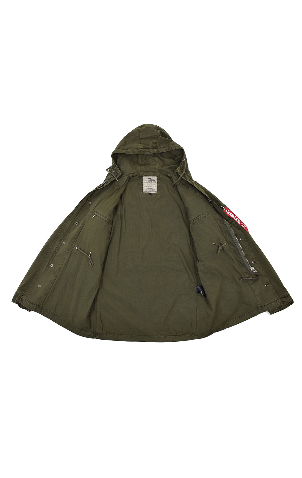 Ветровка ALPHA INDUSTRIES HUNTINGTON HOOD M-65 dark olive 