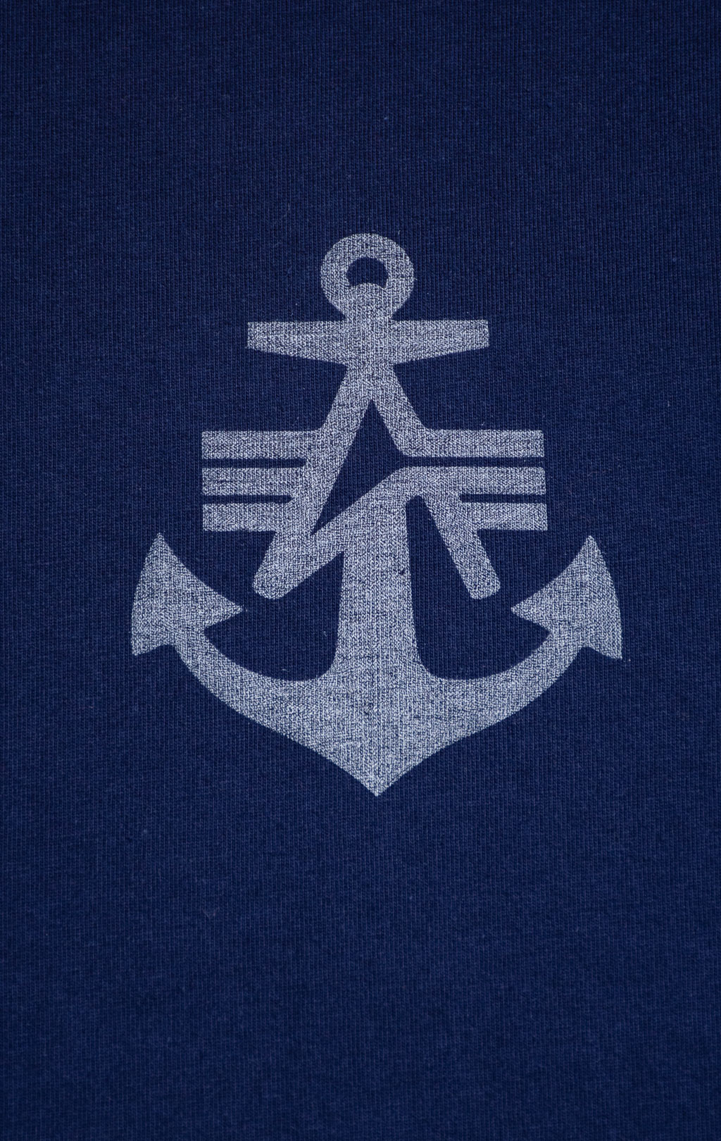 Футболка ALPHA INDUSTRIES ALPHA ANCHOR PRINT TEE SS 24 replica blue 