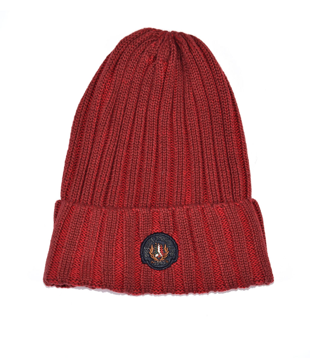 Шапка вязаная AERONAUTICA MILITARE FW 19/20 rosso scuro (CU 010)