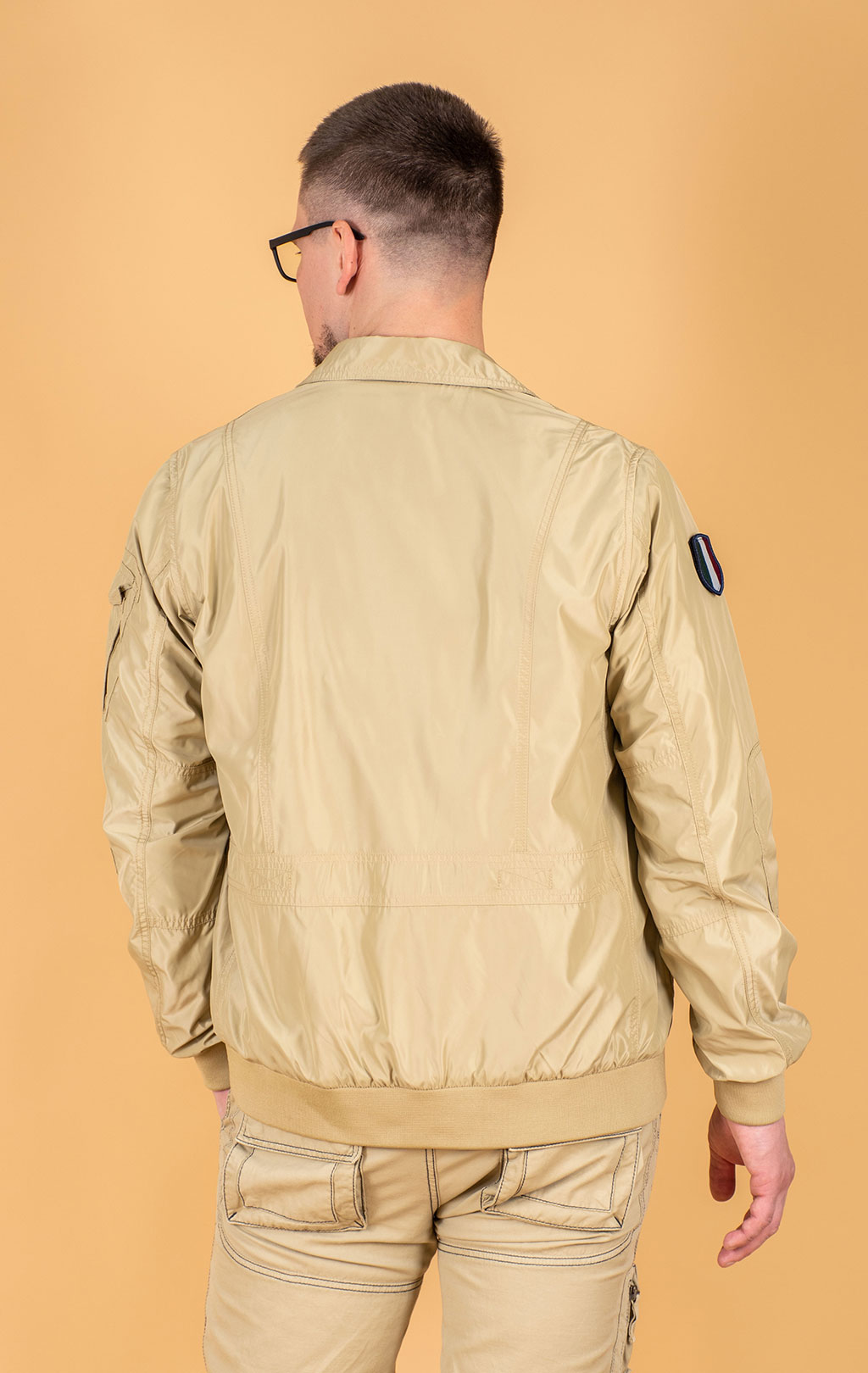 Ветровка-бомбер AERONAUTICA MILITARE SS 25 m/BD antelope beige (AB 2071) 