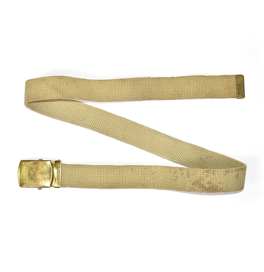 Ремень брючный брезент gold buckle khaki б/у Голландия