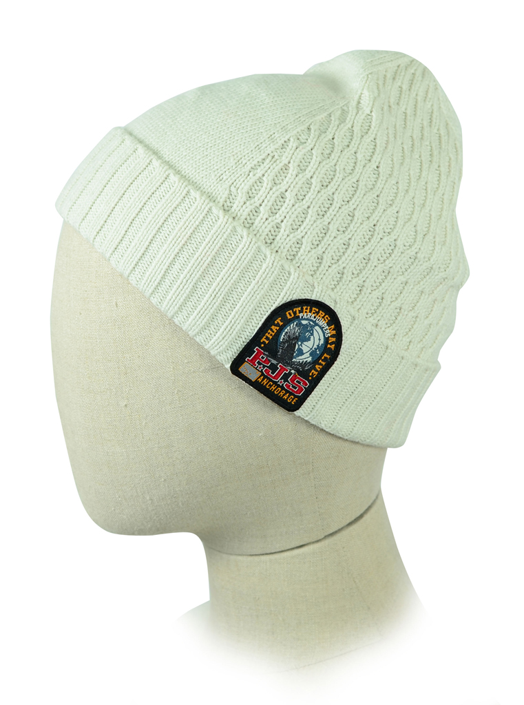 Шапка вязаная PARAJUMPERS WAFFLE HAT chalk 