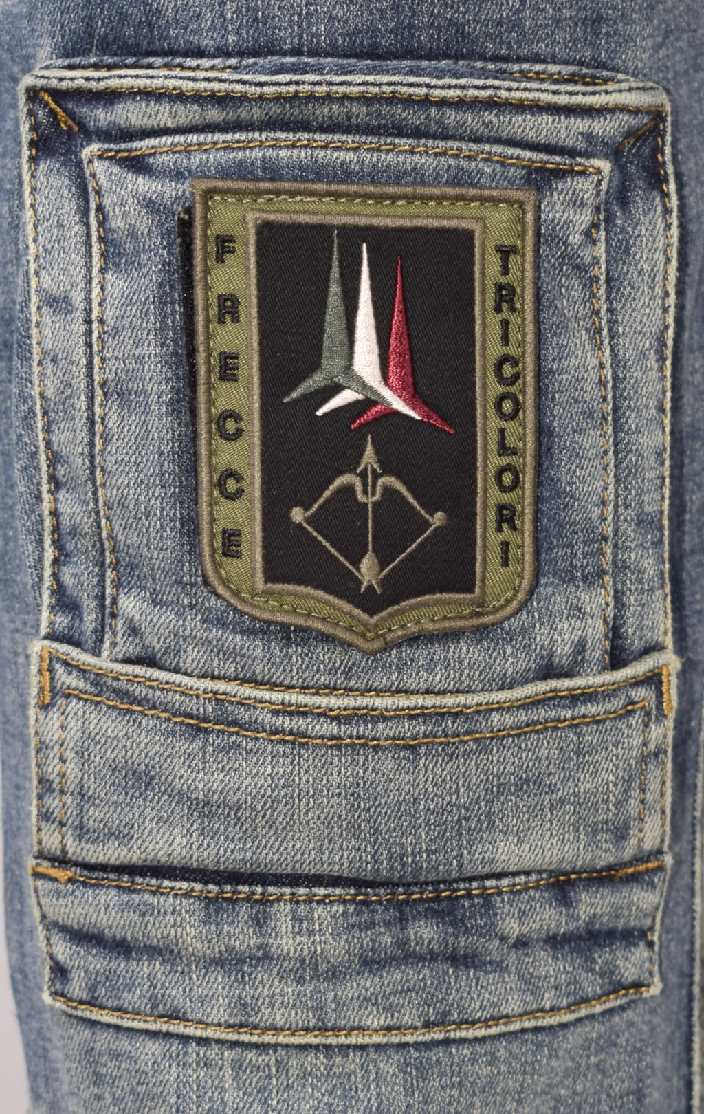 Джинсы-карго AERONAUTICA MILITARE ANTI-G плотные FW 23/24/AL denim wash (PA 939) 
