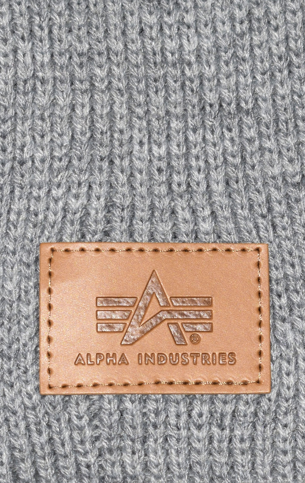 Шапка ALPHA INDUSTRIES KNIT BEANIE grey heather 