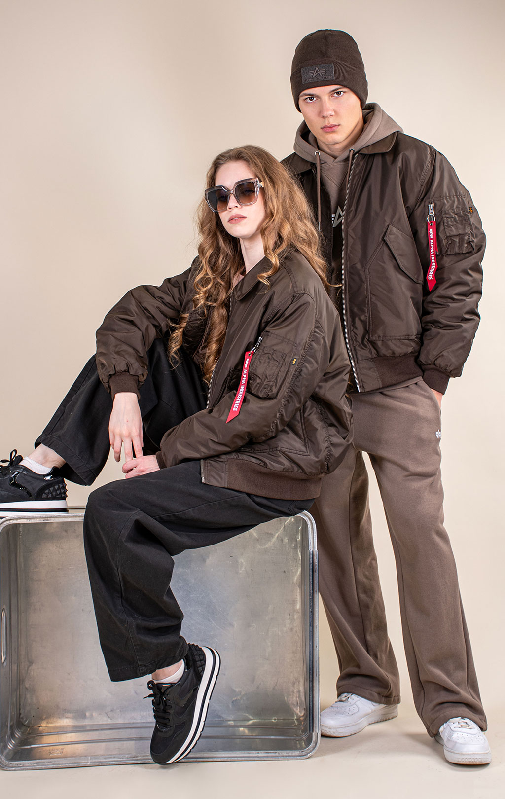 Куртка лётная ALPHA INDUSTRIES CWU 45/P RELAXED FIT FLIGHT JACKET (OXFORD) FW 26/27 hickory 