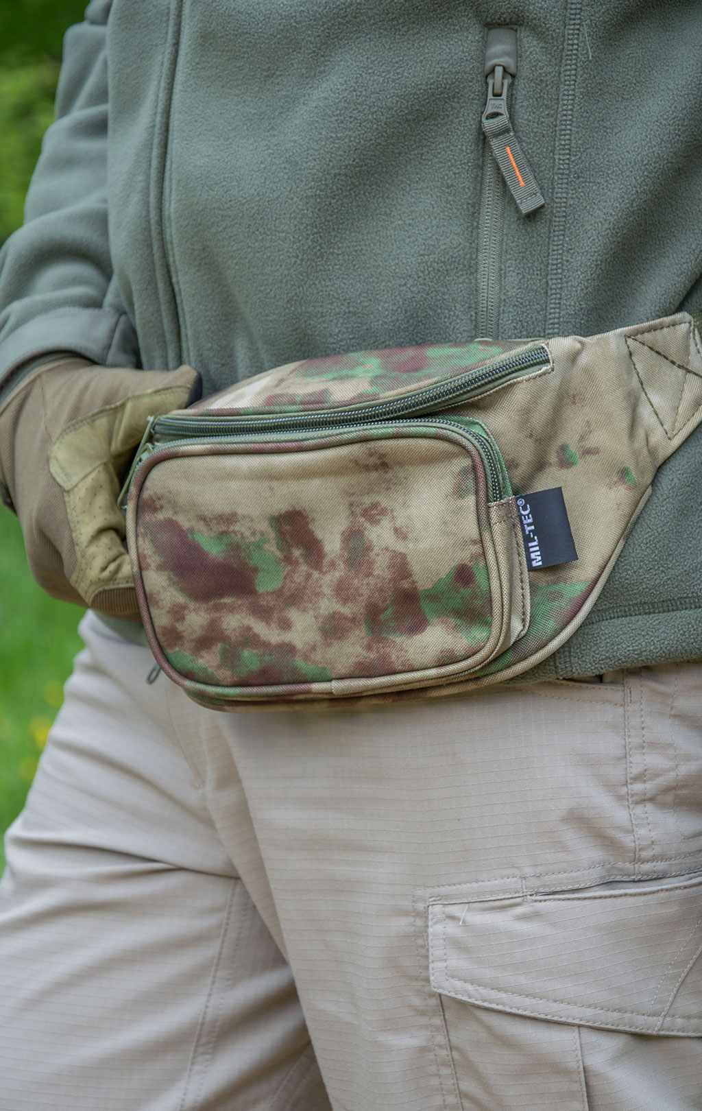 Сумка поясная Mil-Tec FANNY PACK 18x4x15 green camo 