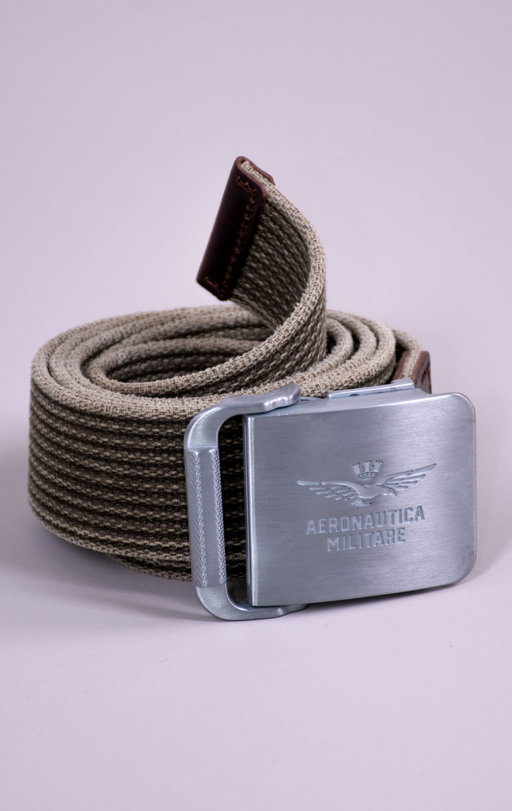Ремень текстиль/кожа AERONAUTICA MILITARE FW 26/27/IT green musk (CI 0319) 