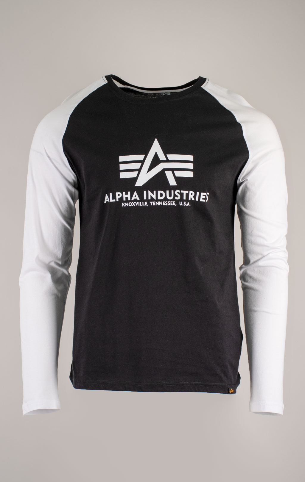 Лонгслив ALPHA INDUSTRIES BASIC LS black/white 