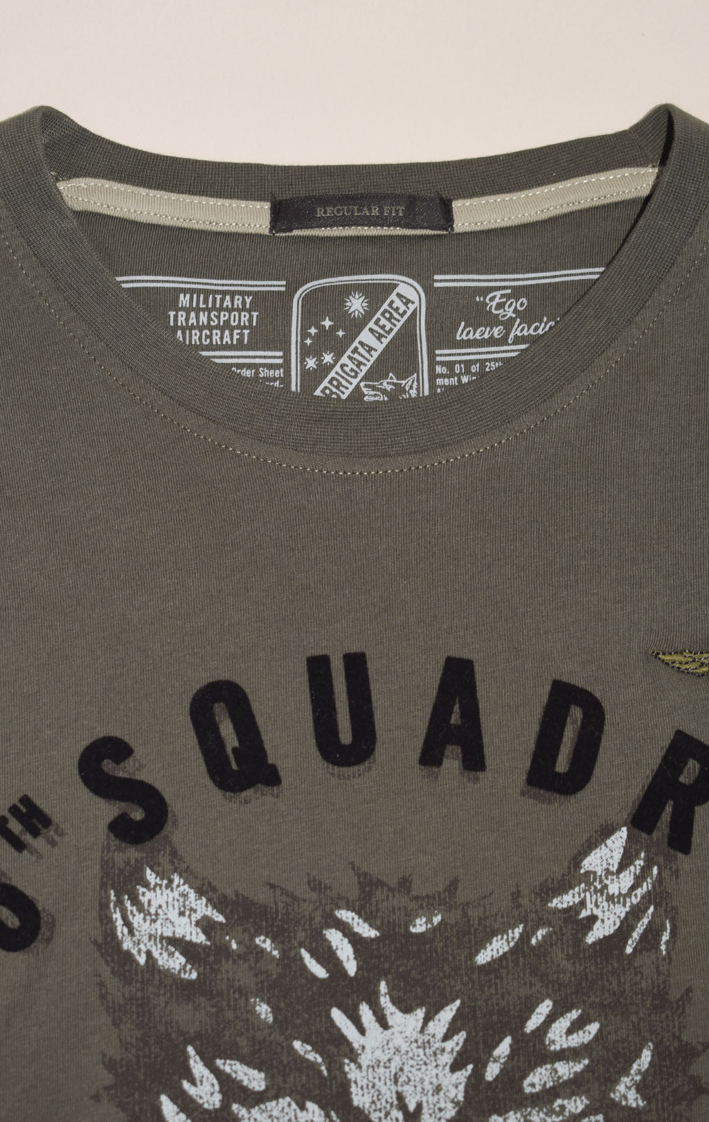 Лонгслив AERONAUTICA MILITARE big size FW 23/24/BD dark green (TS 2139) 